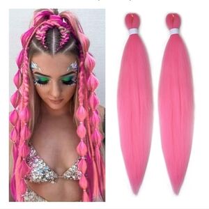 Pink Braiding Hair Pre Stretched (26 Inch)